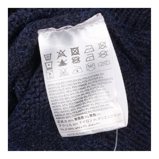 Tiger Jumper Navy Animal Intarsia Long Sleeve