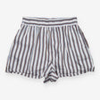Shorts Blue Brown Stripe Modal Elastic Waist