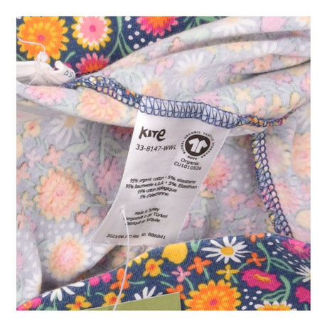 Leggings Dark Blue Floral Organic Cotton