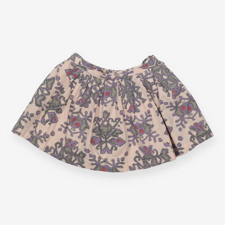 Cream Pleated Skirt