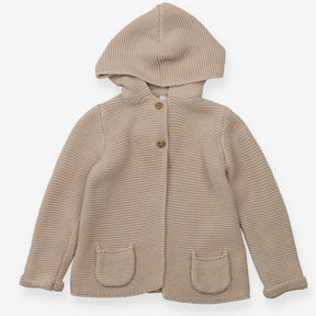 Beige knitted cardigan