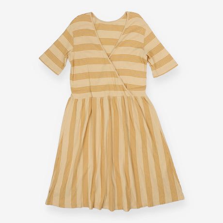 Mainio Yellow Open Back Dress Organic Cotton Scand