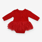 Red festive bodysuit tutu