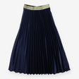 Frankie's Melbourne Navy pleated maxi skirt with g