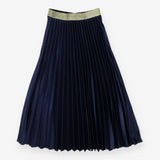 Frankie's Melbourne Navy pleated maxi skirt with g