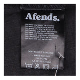 Hemp Blend Button Front Mini Dress Black