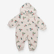 Hooded romper  white festive