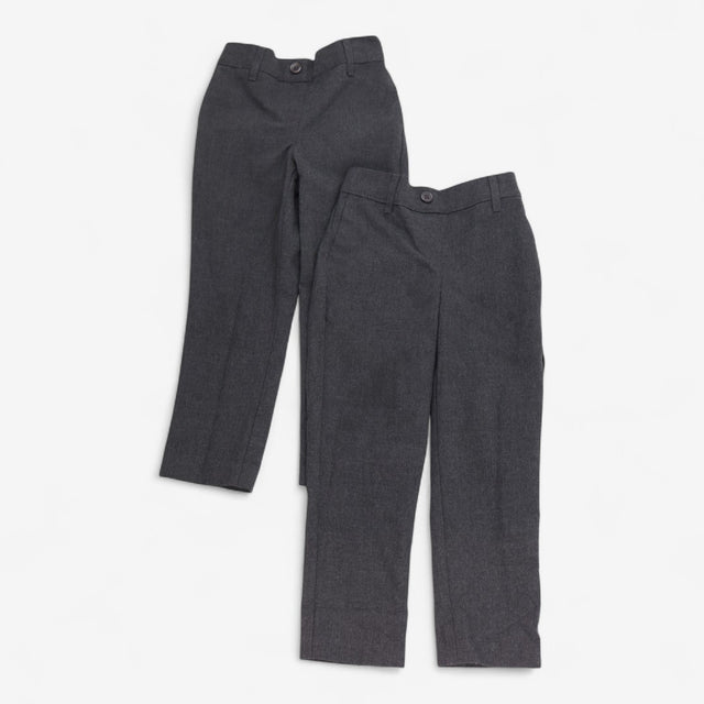 School trousers grey 2 pack adjustable wait