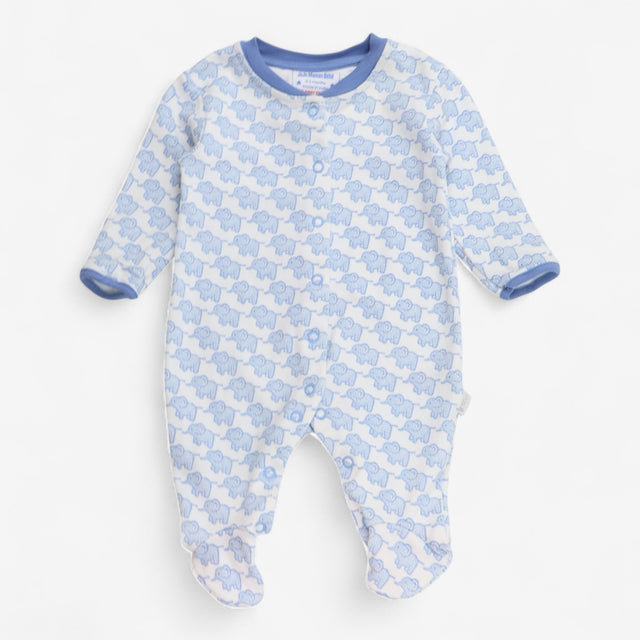 Sleepsuit blue elephants