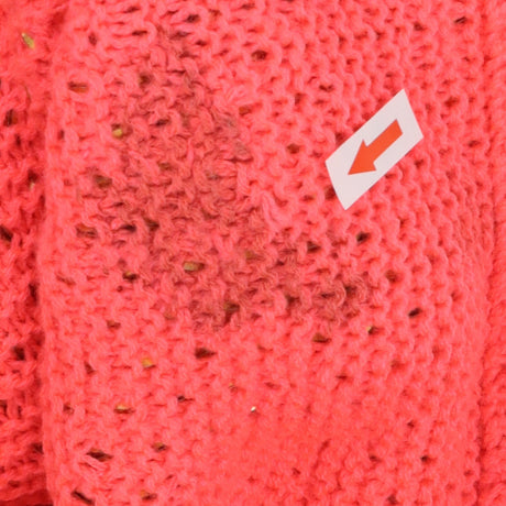 Pink Sleeveless Studded Metallic Knit Top Designer