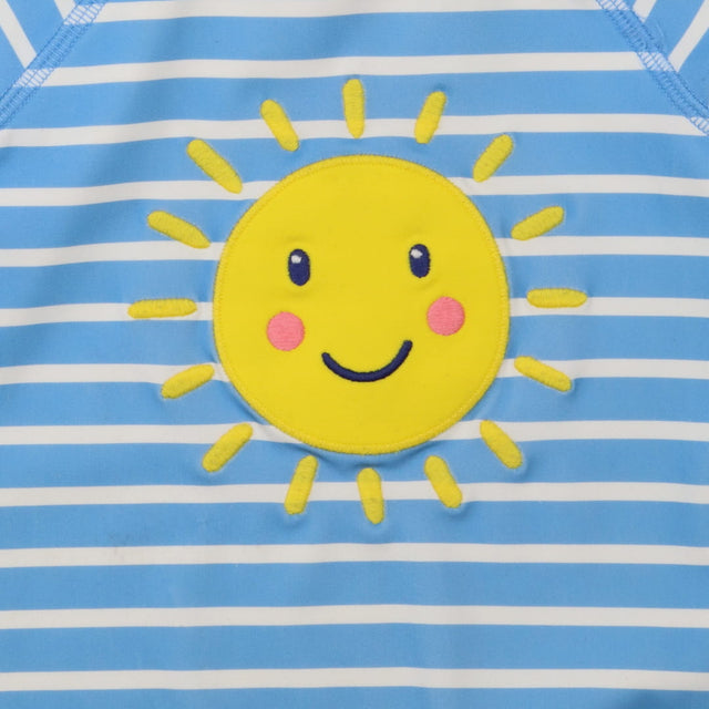 Rash Vest Blue Striped Sunshine