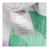Towel poncho purple rainbows