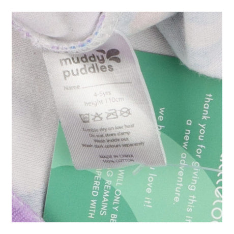 Towel poncho purple rainbows