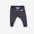 Joggers striped with white string bow