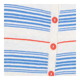  Striped Knit Sweater Cream Blue Red