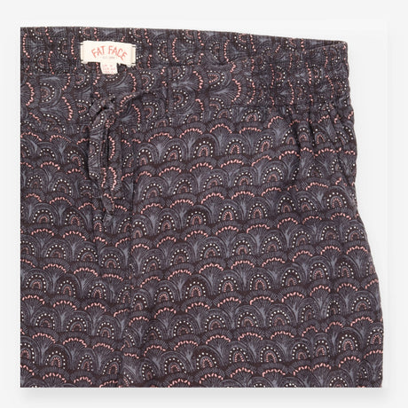 FatFace Charcoal Grey Shell Print Cuffed Trousers 