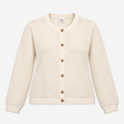 Cardigan Open Stitch White Button Down