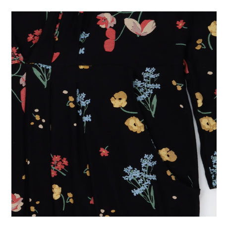  Black Floral Maternity and Nursing Dress