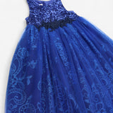 Blue Sequin Party Dress