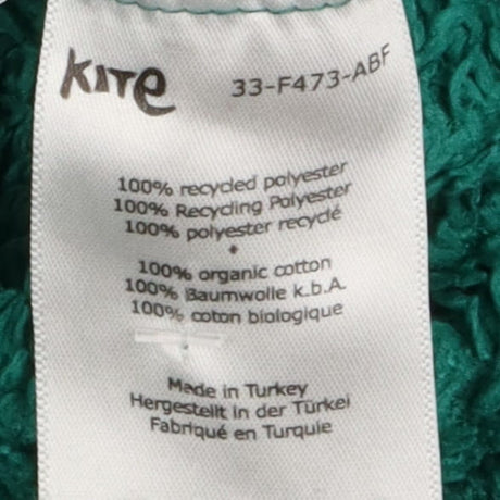 Fleece green full zip dino hood