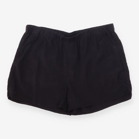 Shorts 100% Silk Elasticated Black