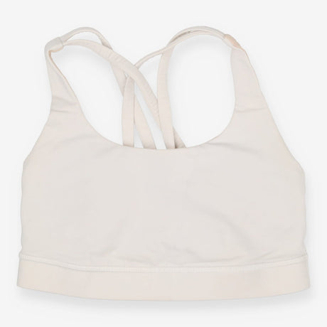 Lululemon White and Nude Sports Bra