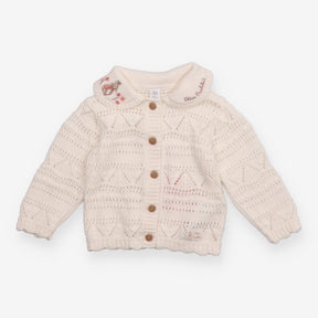 Cardigan White Peter Rabbit