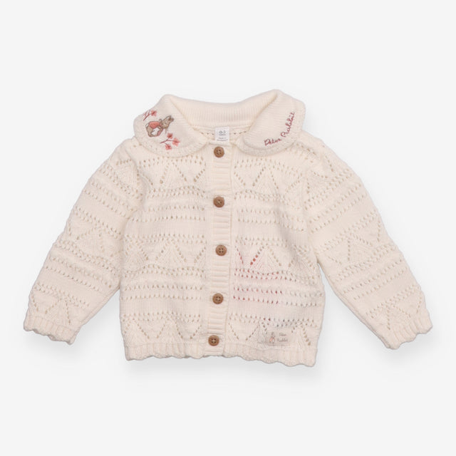 Cardigan White Peter Rabbit