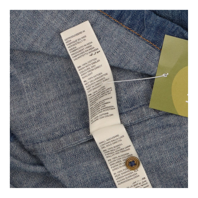 FatFace Blue Denim Puff 3/4 Sleeve Yoke Shirt Midi