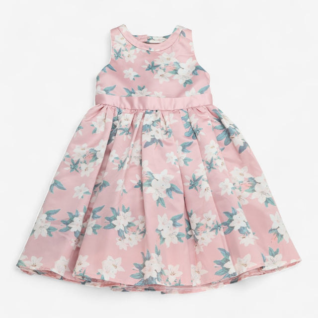 Dress sleeveless pink floral