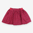 Skirt red with pattern