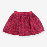 Skirt red with pattern