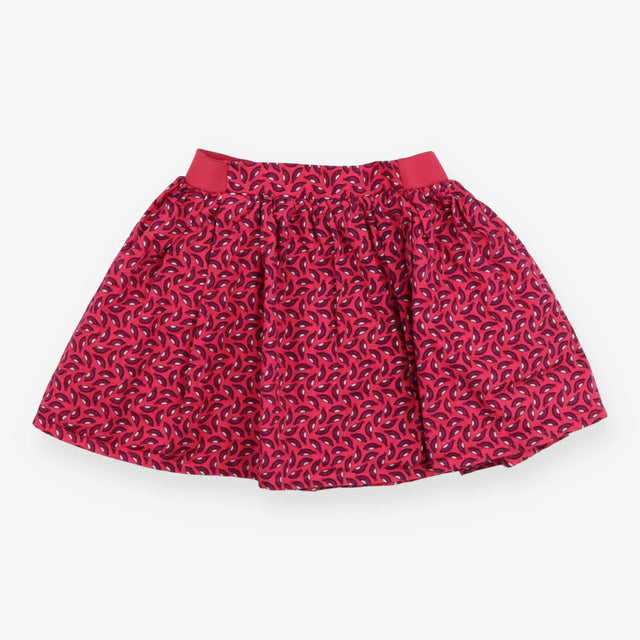 Skirt red with pattern