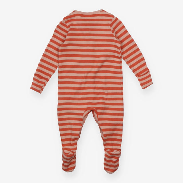Sleepsuit orange brown stripes 