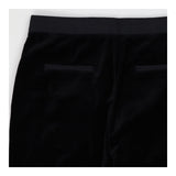 Trousers black tailored velvet