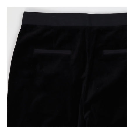 Trousers black tailored velvet