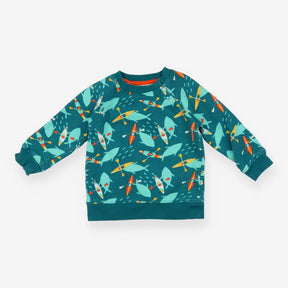 Sweatshirt Green Whale