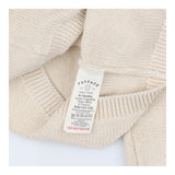 Cream knitted cardigan with owls