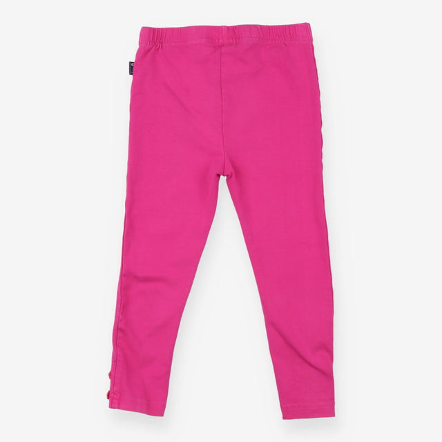 Leggings Cerise Pink with Flower Buttons