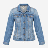 Jacket Denim Western Style Mid Blue