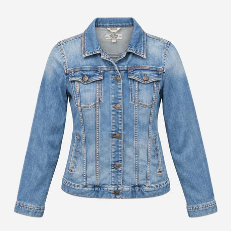 Jacket Denim Western Style Mid Blue