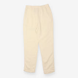Trousers Ivory Pure Linen Relaxed Straight Leg
