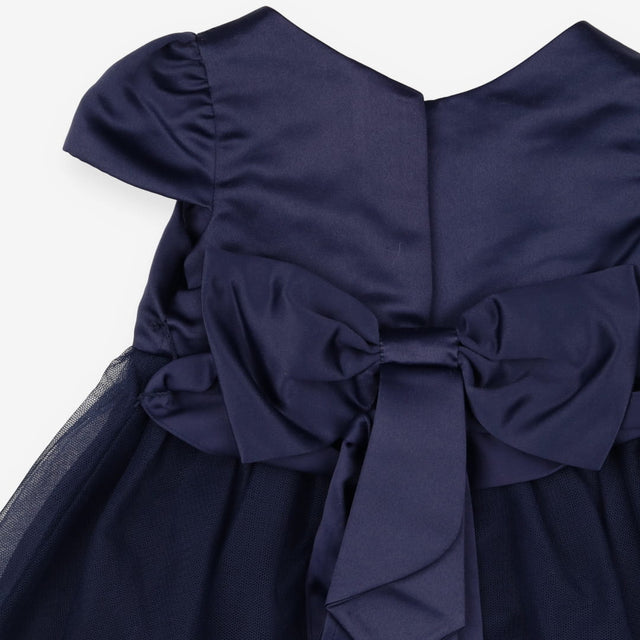 Dress navy tuile satin SS