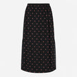 Midi Skirt Black Firefly Printed