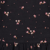 Dress long sleeve black floral