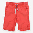 Red cargo shorts
