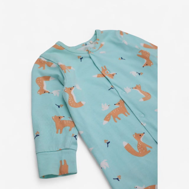 Fox and dove sleepsuit