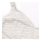 Bra Grey White Stripe Cotton Blend Seamless Matern