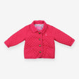 Pink Quilted Coat Floral Lining Pink Rabbit 
