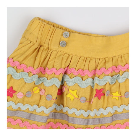 Yellow skirt funky pattern